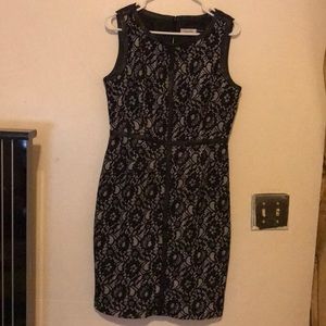 Black lace design dress